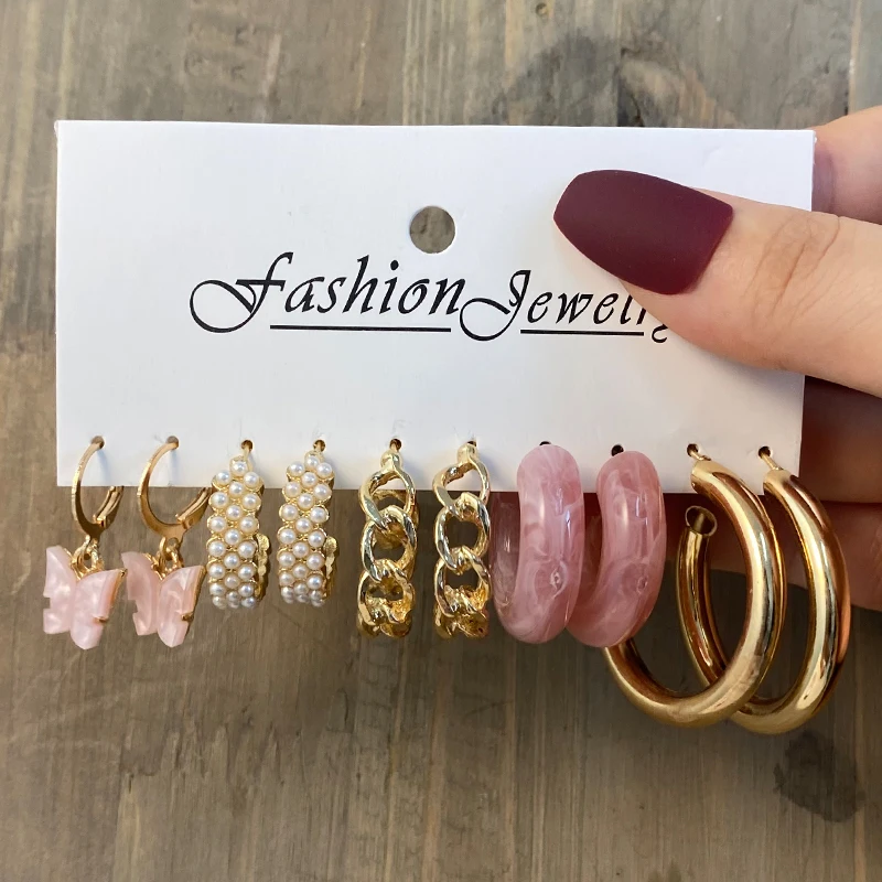 17 км серьги-капли с маслом бабочки серьги жемчужным сердцем для женщин