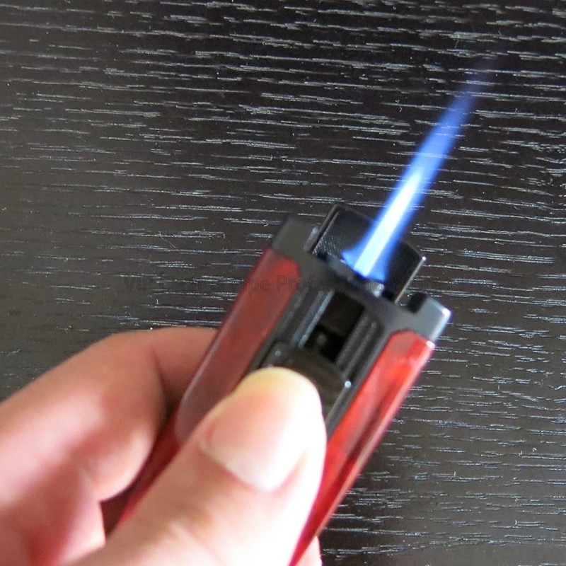 Металлический 1 фонарь LUBINSKI Jet Blue Flame, зажигалка для сигар, ветрозащитная Зажигалка для сигарет, портативная Зажигалка для COHIBA, инструмент для курения