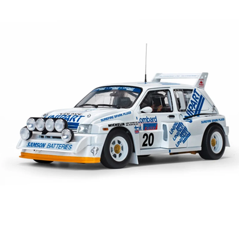 

1:18 Sunstar Alloy Car Model Simulation 6R4 Rally Car Boy Collection Decoration Gift