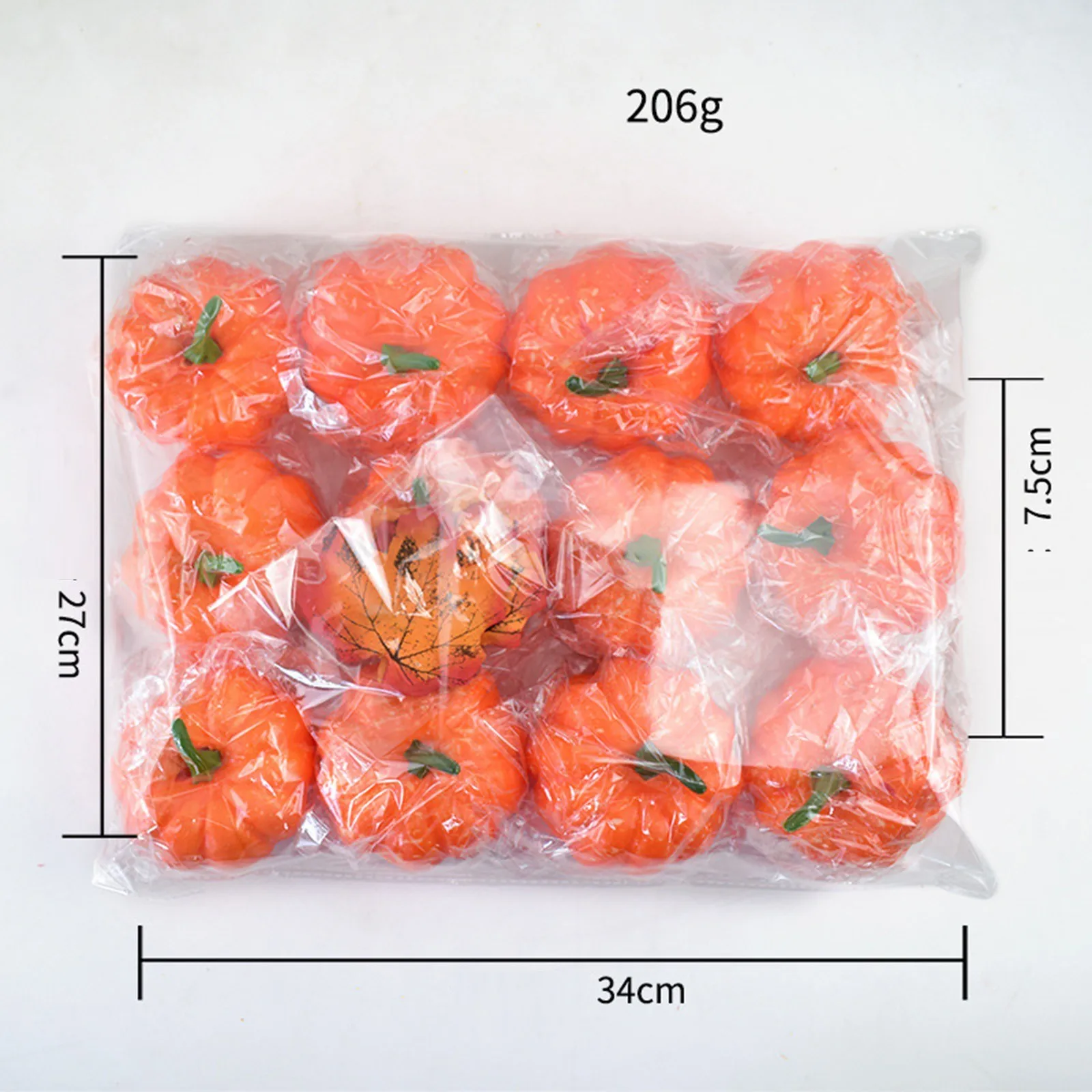 

42pcs Halloween Simulation Pumpkin Model Pumpkin Maple Leaf Set Holiday Decoration Diy Craft Home Birthday Party Decoration#LR2