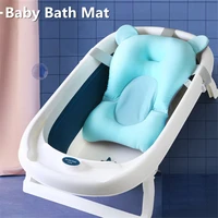 baby shower bath tub pad non slip bathtub seat support mat newborn safety security bath support cushion quick dry soft pillow