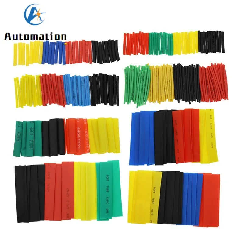 Набор термоусадочных трубок 328 шт. термоусадочные полиолефиновые изоляционные