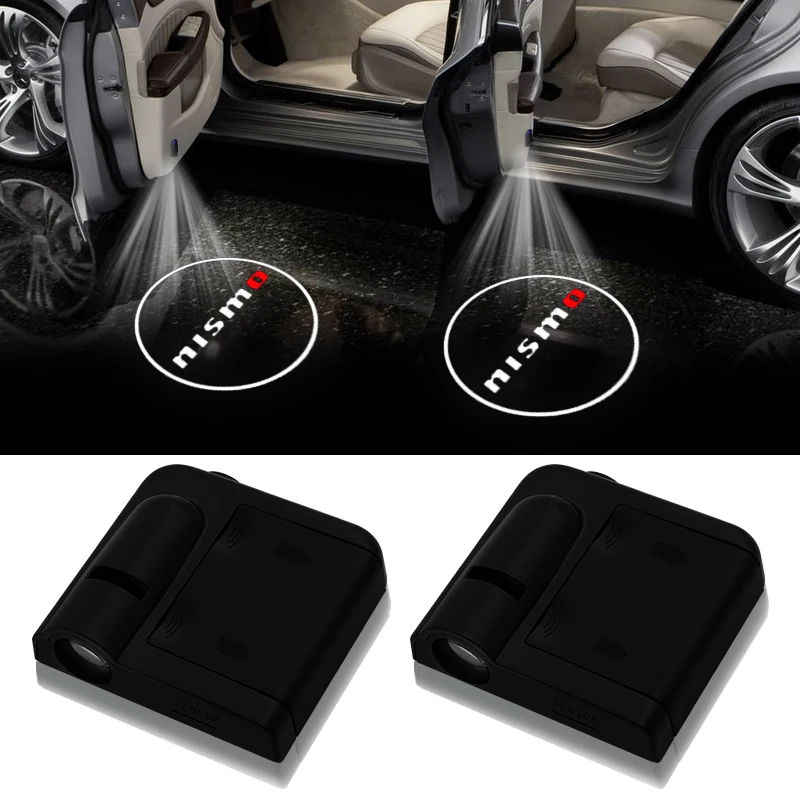 

2pcs Wireless Led Car Door Welcome Laser Projector Logo Ghost Shadow Lights for Nissans Nismo Tiida Teana Horizon Juke X-trail