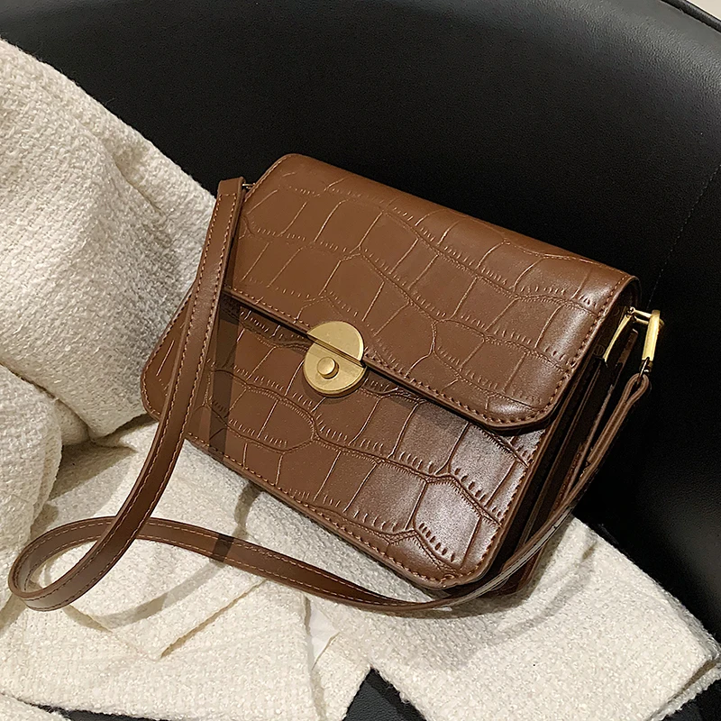 

Осенне-зимняя текстурная сумка, новинка 2021, женская модная сумка-мессенджер Ins, сумка на плечо, квадратная сумка, сумка для подмышек, сумка дв...