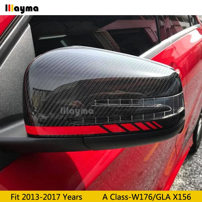 Сменный Чехол W176 из углеродного волокна для зеркала Benz A180 A200 A220 A250 A45 2013 2017 GLA X156