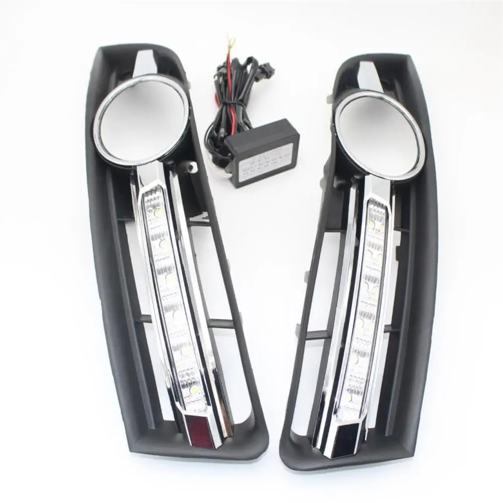 Пара светодиодный ных ДХО для VW Passat B6 2006 2007 2008 2009 2010 2011 Стайлинг автомобиля