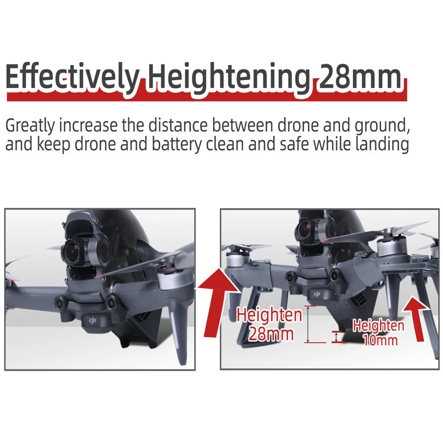 Быстросъемная посадочная Шестерня DJI FPV защитное кольцо для дрона 2 в 1 защитный