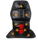 Электрический массажер для шеи Массаж спины Подушка для стула сиденье машины 9 моторный вибратор дома автомобиля офисный Поясничный пояс обезболивающий коврик