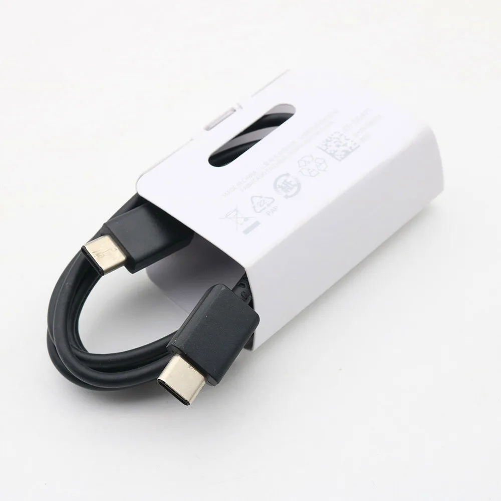 Зарядный адаптер Samsung Note 10 Pro USB 3 0 25 Вт Type-C 1 м кабель для быстрой зарядки Galaxy S8 S9 S10