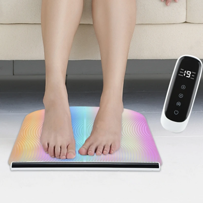 Беспроводной EMS массажер для ног умное кровообращение акупунктурная стимуляция