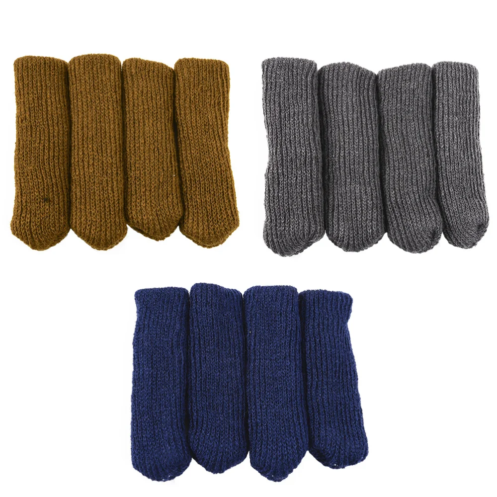 

3 Sets of Chair Foot Covers for Wood Floor Protection Chair Leg Socks