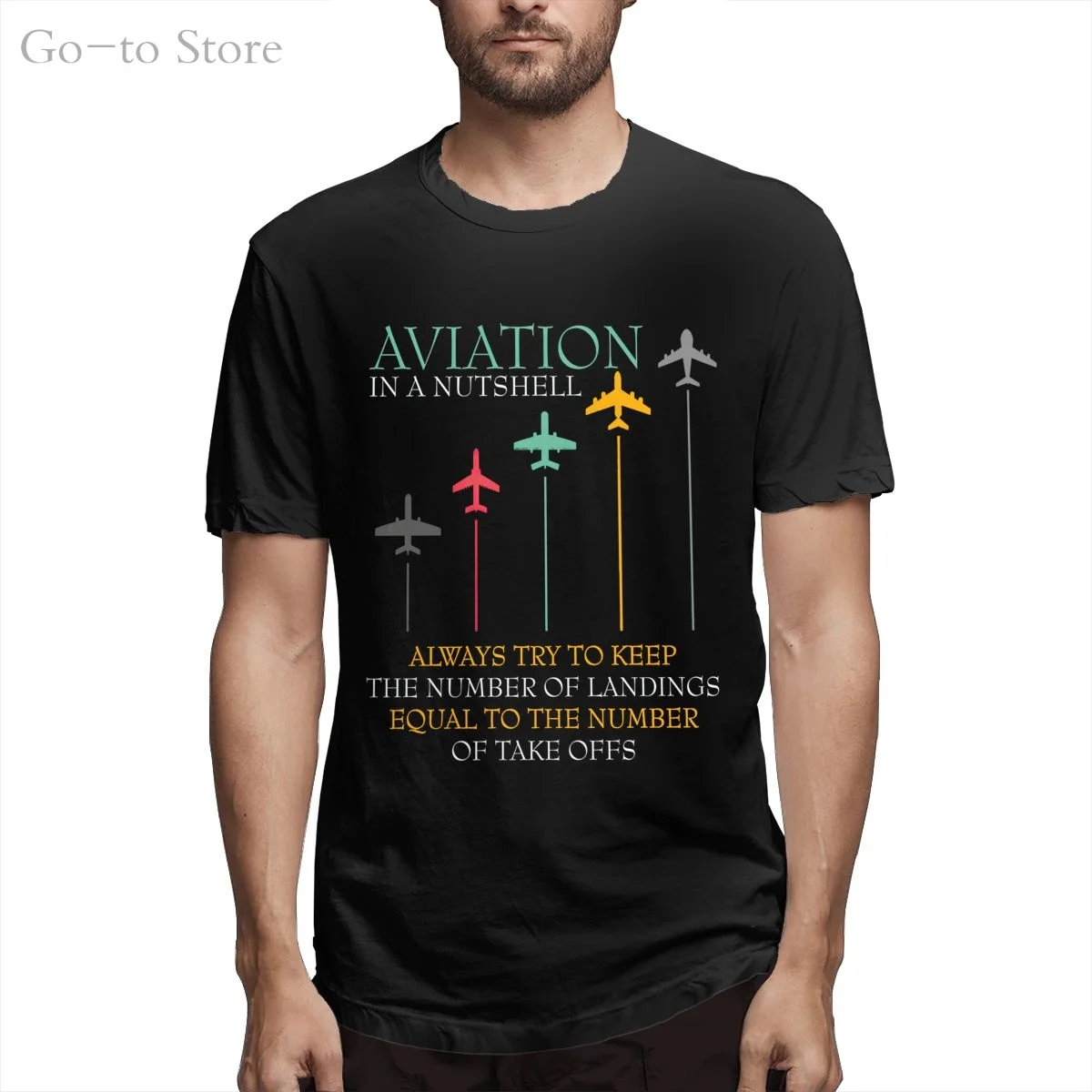 

Funny Pilot Aviation In A Nutshell T-Shirt