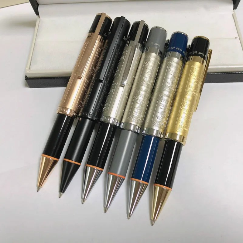 

Ограниченная серия MB шариковая ручка 0,7 мм черные чернила Роскошные рельефные металлические шариковые ручки