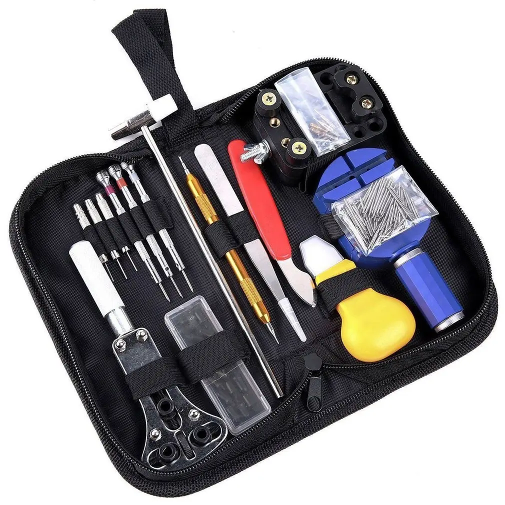 

147Pcs Watch Repair Tools Kit with Carrying Case Professional Watch Opener Pin Link Remover Bar Instruments Set