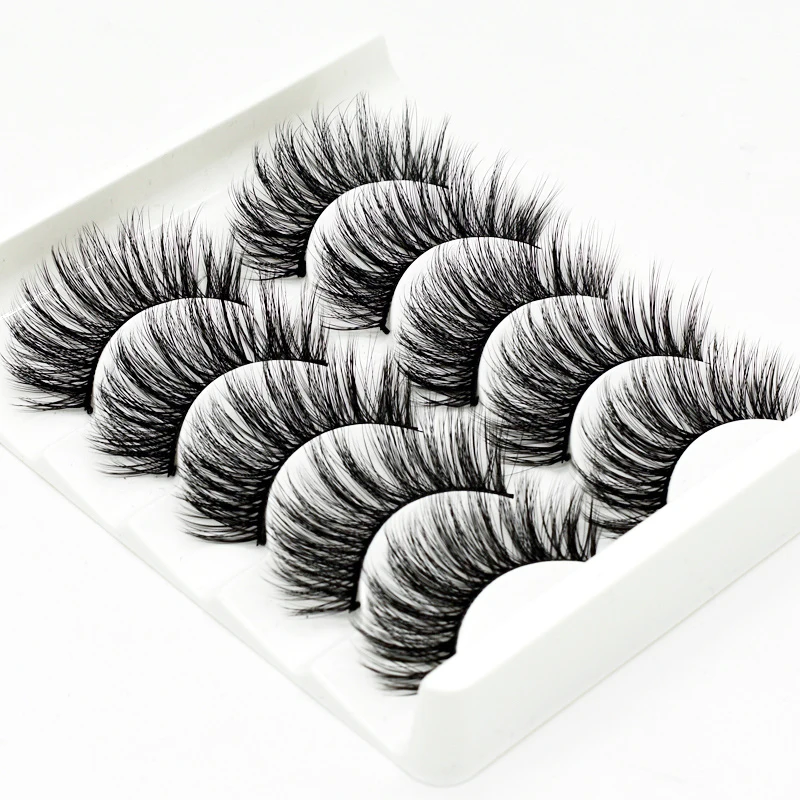 Новинка 5 пар 3D норковые накладные ресницы натуральные/толстые длинные для