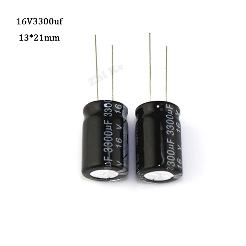 

10pcs/lot 3300uF 16V 13x21mm 16V3300uF Aluminum Electrolytic Capacitor 13*21mm