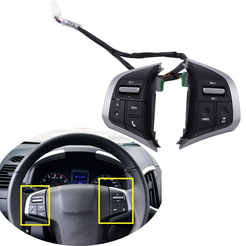 

Multifunction Steering Wheel Audio Control Button Switch Cruise Speed Control for Isuzu D Max Mux for Chevy Trailblazer