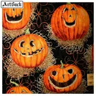 5d Алмазный рисунок тыквы картина на Хэллоуин Полная квадратная и круглая искусственная 3d-наклейка сделай сам украшение для дома