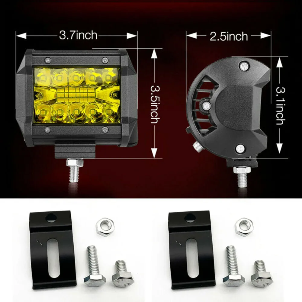 

Car Work lights 40-LED Aluminum Alloy+PC Auto Daytime running Fog Off-Road