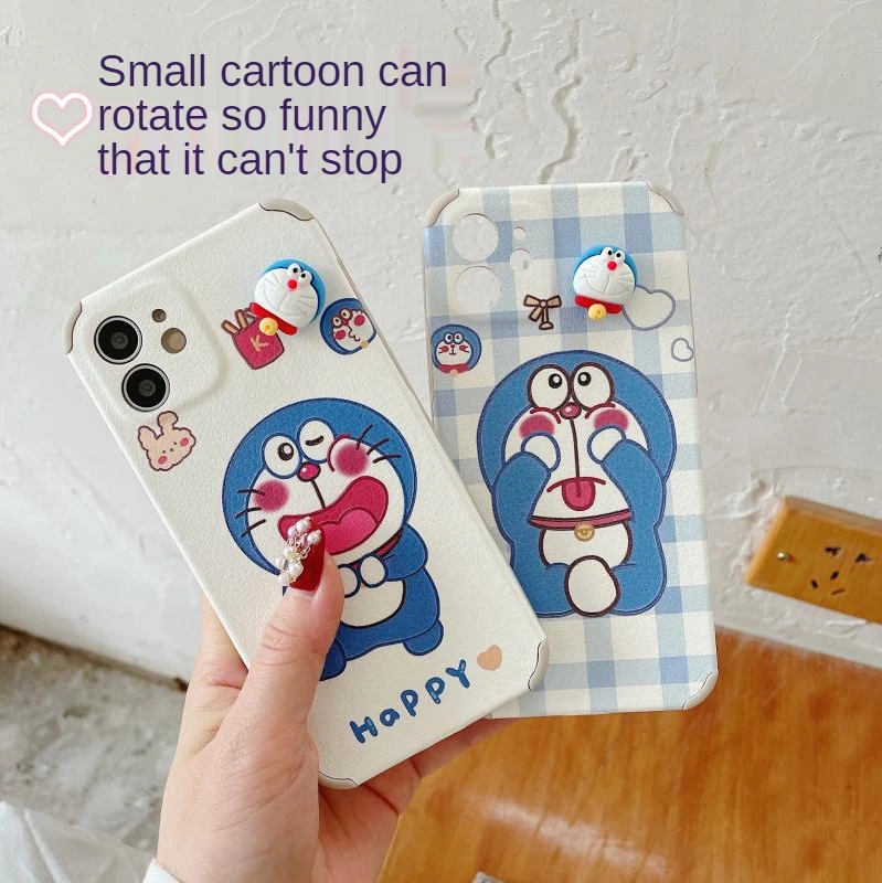 

Doraemon Cartoon Cute Phone Case for HUAWEI mate30pro/p30pro/Nova6se/P40pro/Mate40Pro/p40 Couple Creative Rotating Phone Cover