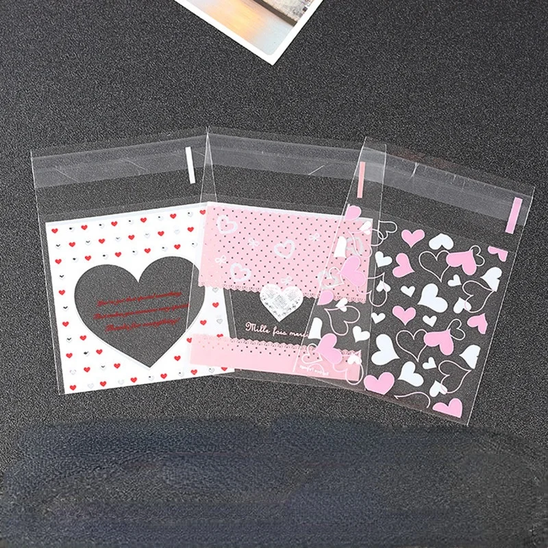 

Cookies, food, candy bags, gift samples, jewelry, love opp self-adhesive sealed bags