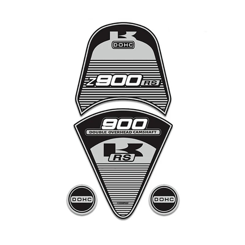 

For Kawasaki Z900RS z900rs 2017-2020 Motorcycle 3D Gel Fuel Tank Sticker Fuel Tank Pad Decals Rear Wing Tail Protective Decals