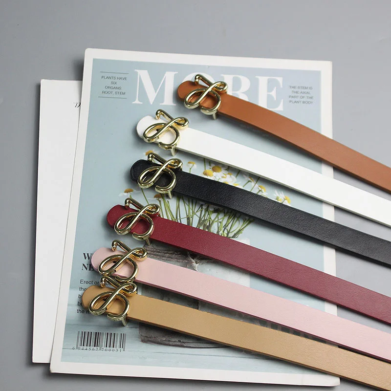 

European And American Leather Belt Korean Versatile Japanese Version Fivela Pin Put On Casual Pants Waist Belts Of Young Women