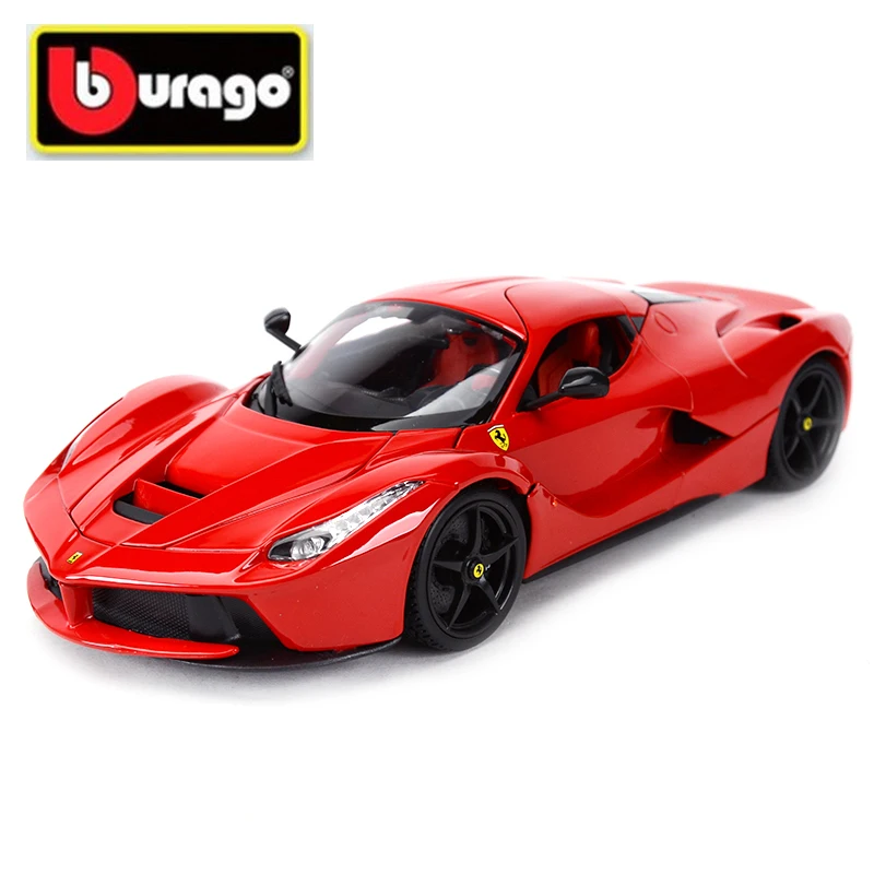 1:18 Bburago LaFerrari красно черный тонкий выпуск твердый переплет спортивный автомобиль