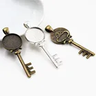 10 шт. 18 мм внутренний размер античная бронза и Посеребренная Грибная клавиша стиль кабошон базовая Камея Подвеска Подвески