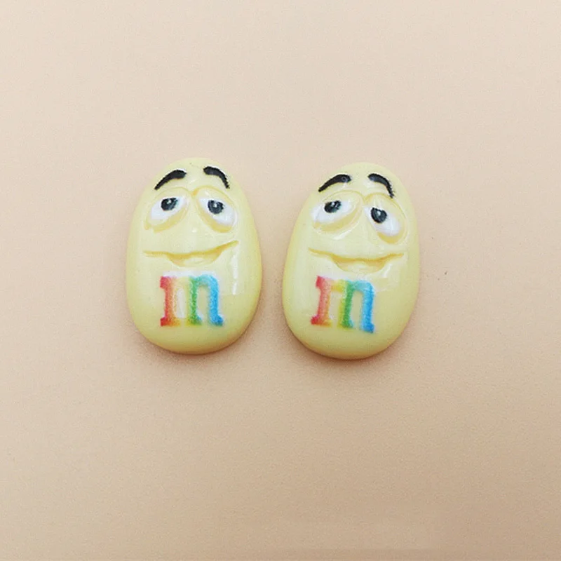 Новинка 2020 Мультяшные M бобы конфеты кабошон с плоским основанием имитация еды