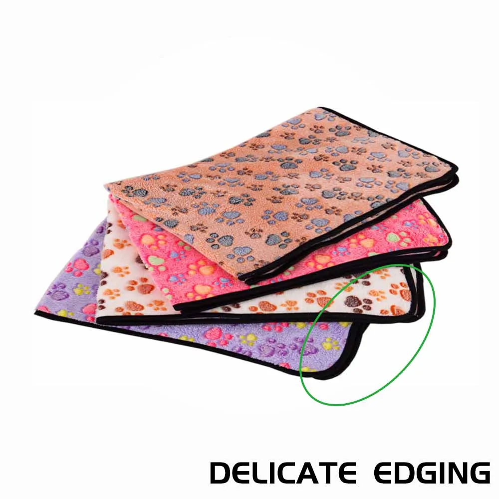 100% Коралловое Флисовое одеяло для кошек и собак мягкий удобный большой коврик