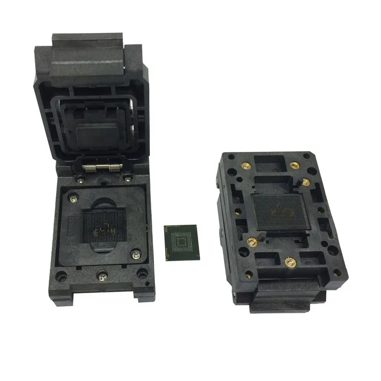 ANDK eMMC153/169 BGA153 BGA169 Burn in Socket Pin Pitch 0.5mm IC Body Size 11.5*13mm Clamshell Test Though hole adapter | Обустройство