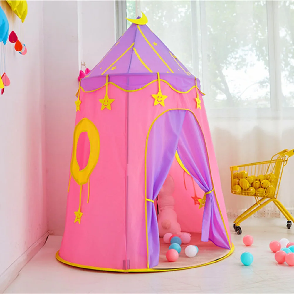 

Play Tent Portable Foldable Folding Children Boy Girl Cubby Play House Game Castle Ball Pit Pool Kids Gifts Outdoor Toy