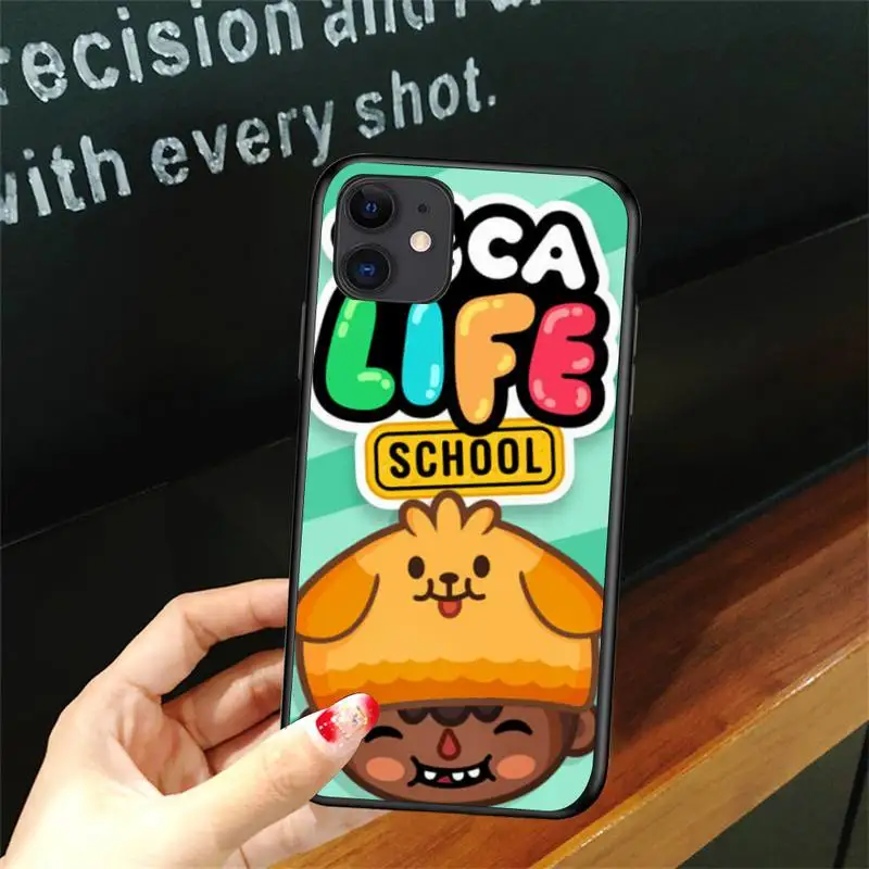 

Toca Boca Toca Life World game Phone Case For Iphone 5 5S SE 6 6s 7 8 plus X Xr XS 11 12 Mini Pro Max Cover Fundas Coque