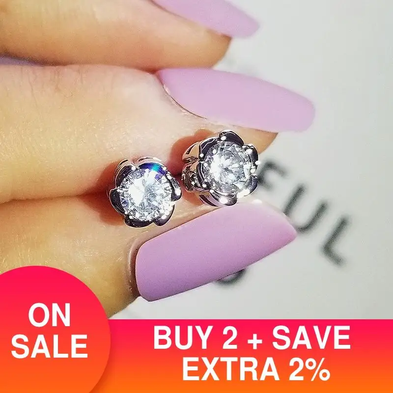 Подарок на день Святого Валентина настоящее Стерлинговое Серебро серьги