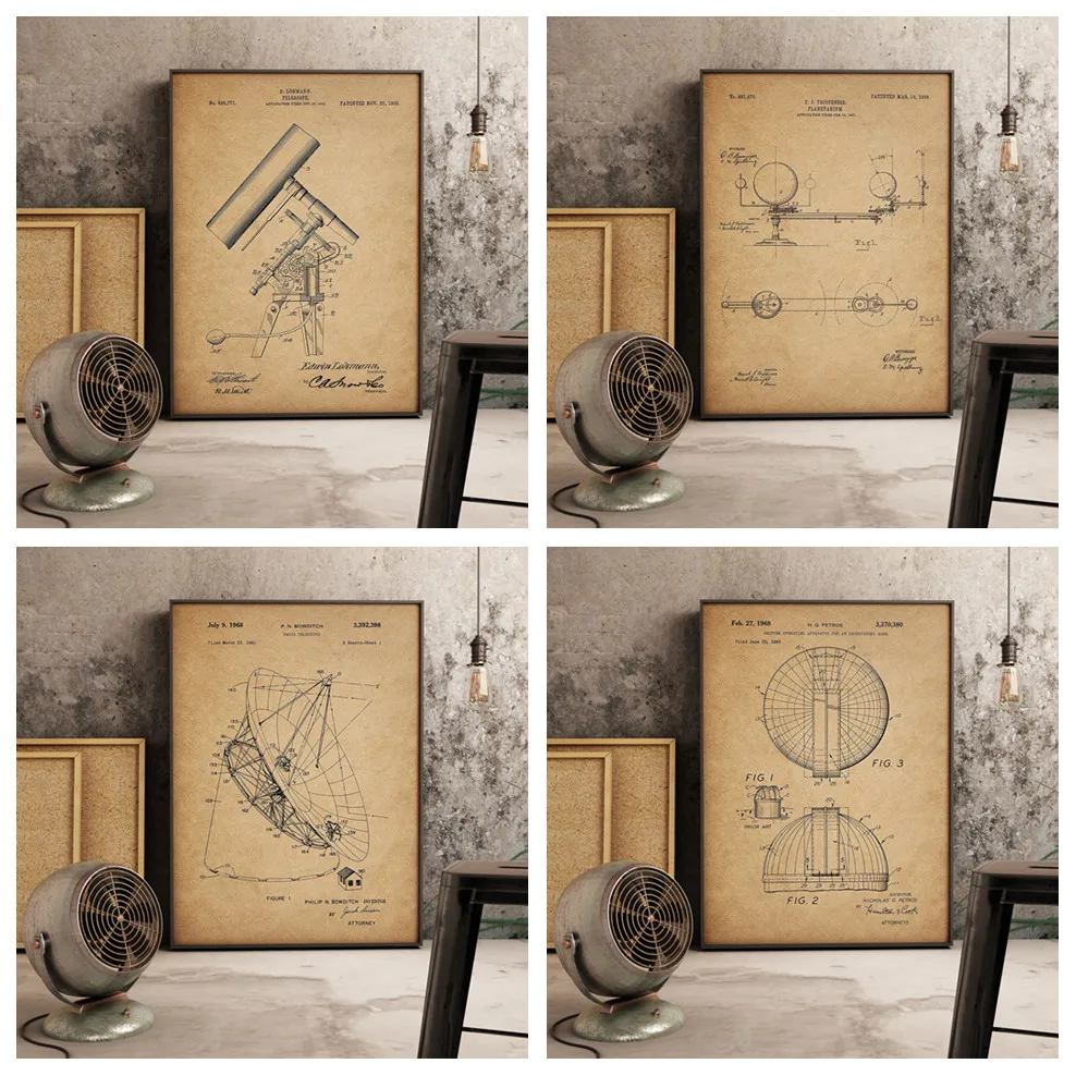 

Astronomy Prints Vintage Wall Art Decor Photos Quality Canvas Painting Poster Art Decor living Home Decor room Retro Posters