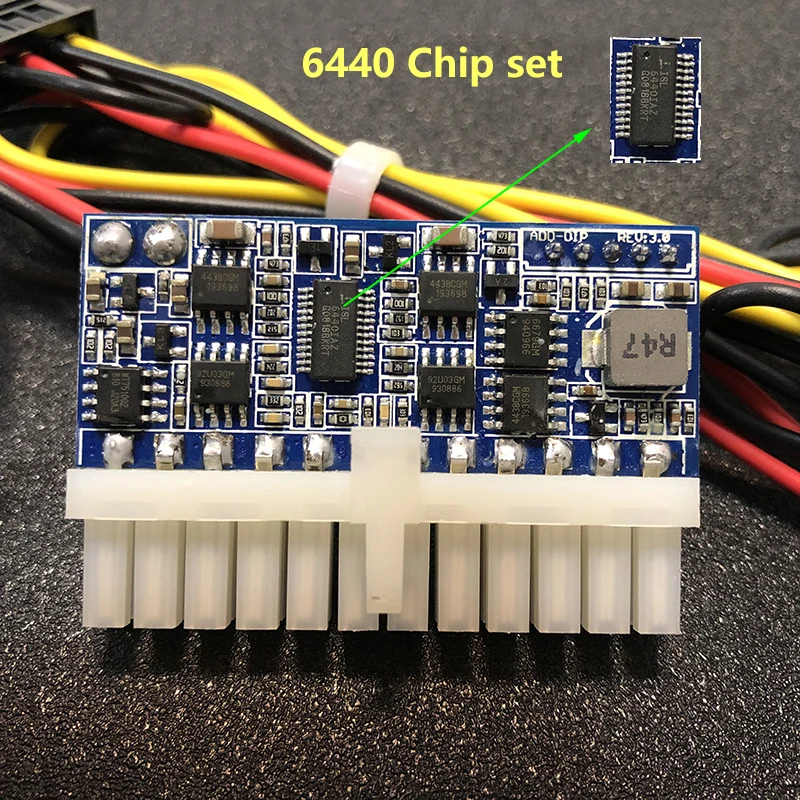 DC ATX PSU пиковое значение 12 в 250 Вт Pico переключатель 24pin mini itx dc atx Майнинг кабель