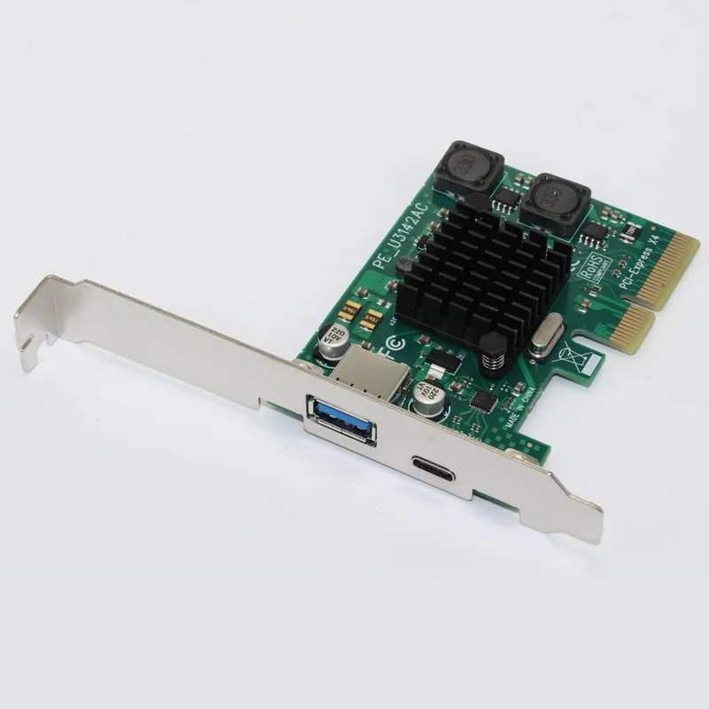 USB 3,1 Тип C PCIe Плата расширения PCI-e к type C и тип A 3,0 usb-адаптер 3,1 Gen 3 PCI Express контроллер концентратор для рабочего стола