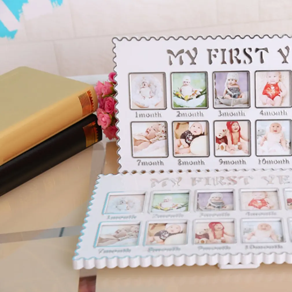 

Kids First Year Picture Photo Frames Collage For Photo Memories Birthday Gift Today's Home Office Desktop Decoration