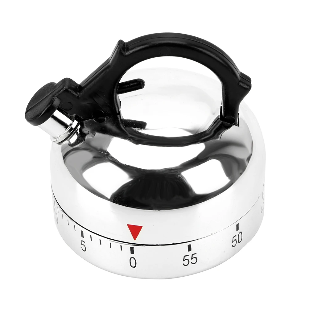 

Kettle Shaped Timer Kettle Mechanical Timer 60 Minute Countdown Alarm
