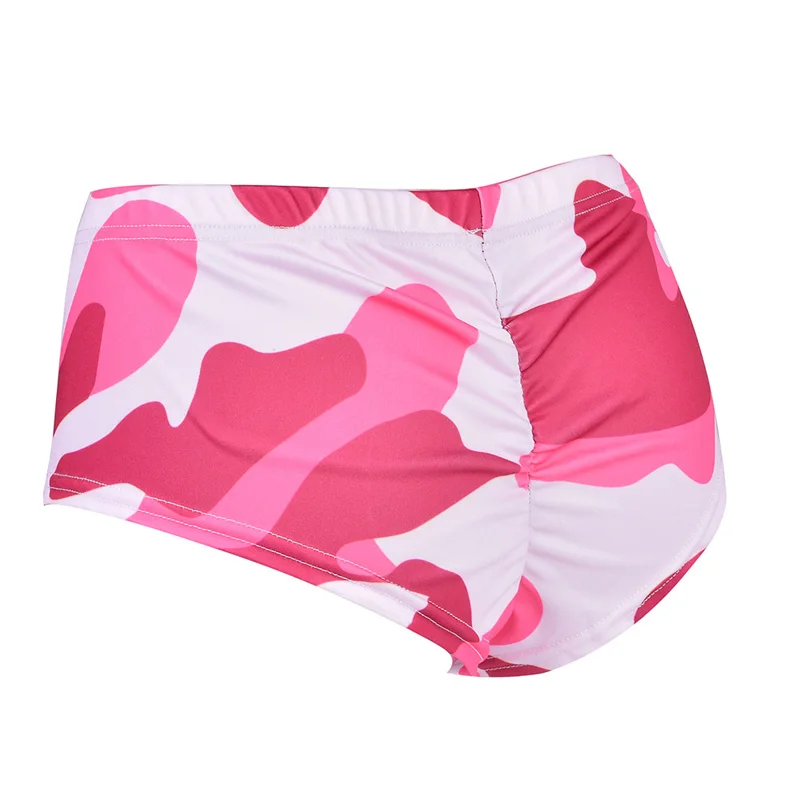 

Summer Women Quick Drying Camouflage Basic Slip Bike Sport Yoga Shorts Workout High Waist Slim Women Gym Jogging Yoga Shorts