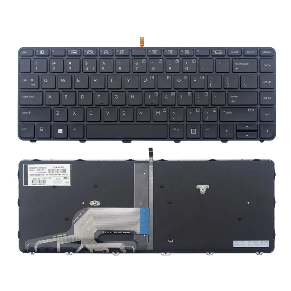Новая клавиатура с американской подсветкой для ноутбука HP Probook 430 G3 G4 440 445 935425 001
