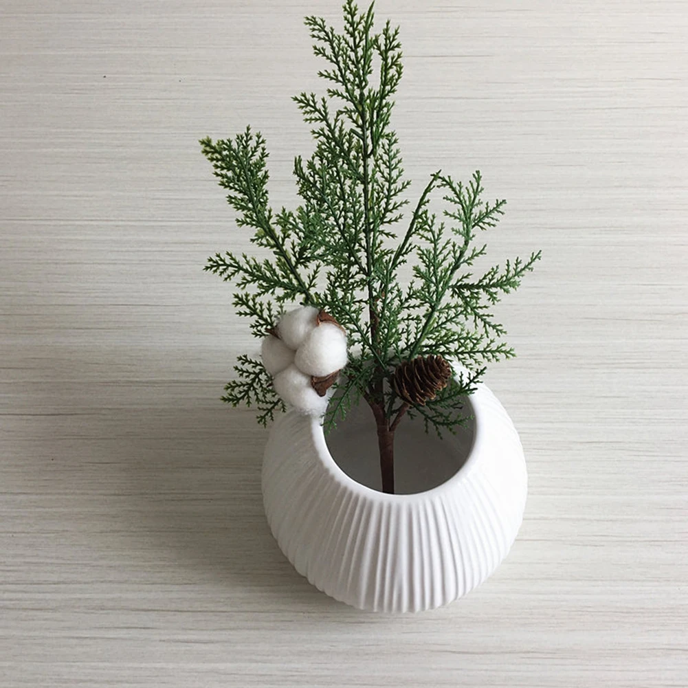 Искусственный цветок кипариса сосновая ветка дома гостиной имитация зеленого