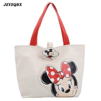 jzyzqbx mickey shoulder bag fashion cartoon printing plush womens handbag 2020 new high capacity shopping one shoulder handbag