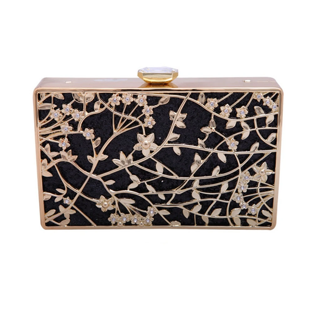 Сумка Чонсам в новом стиле вечерний клатч ретро жесткий футляр металлическая