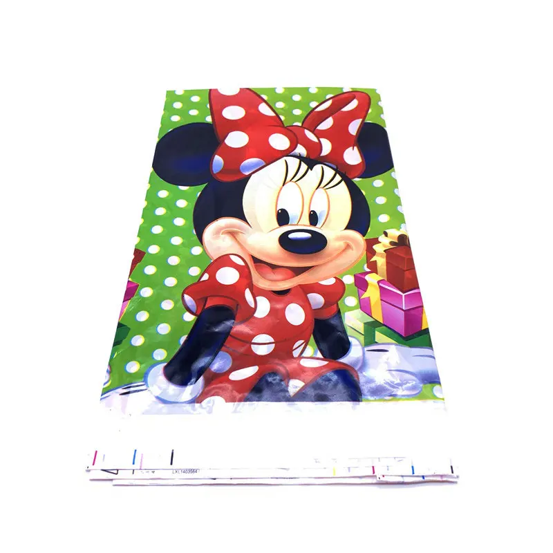 

Baby First Girl Birthday Party Supplies Decoration Cartoon Red Minnie Mouse Theme Disposable Cup+Plate+Tablecloth Tableware Set