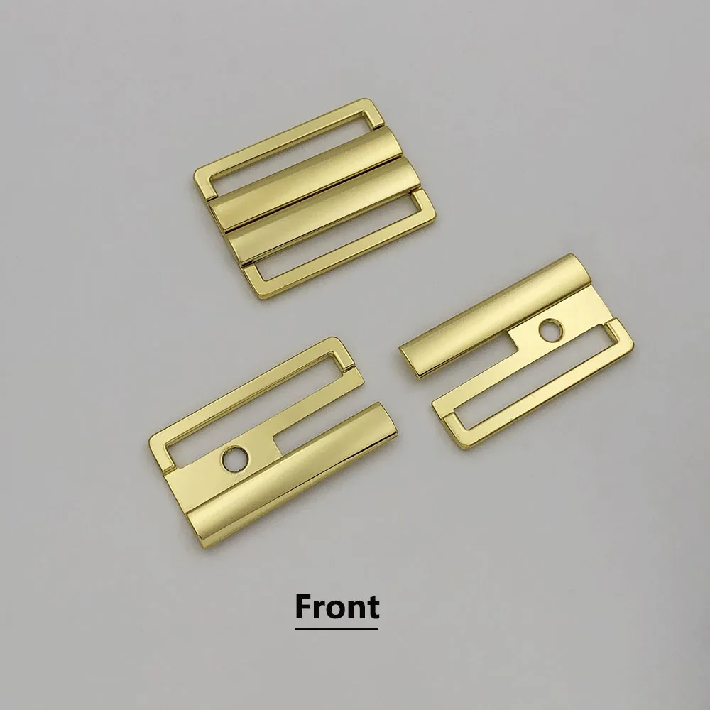 Зажим для бюстгальтера 35 мм металлическая передняя застежка задний крючок