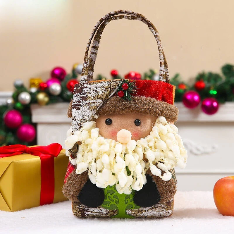 Рождественская сумка для конфет Маленькая рождественская Подарочная милая