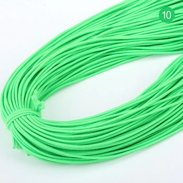 fruit green 8meters Высокоэластичная 1 мм цветная круглая резинка круглая эластичная канатная Резиновая лента эластичная линия DIY Швейные аксессуары 8 м/лот - Цвет: fruit green 8meters