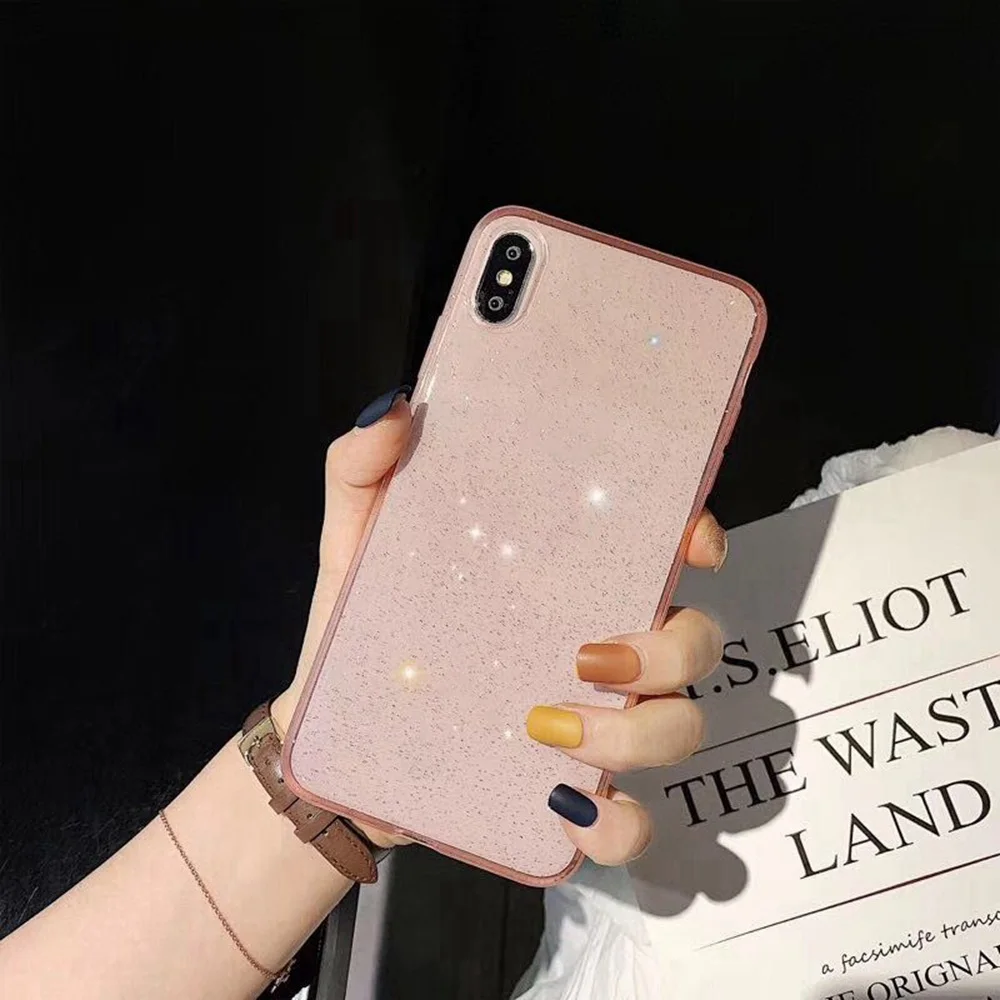 KISSCASE Роскошные блестящие мягкие чехлы для телефонов Чехол iPhone 7 X XR XS MAX ЗАЩИТА ТПУ